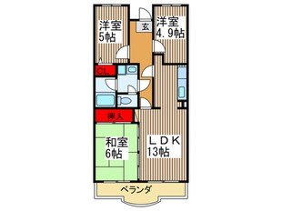 シャルム春日部の物件間取画像